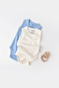 2 Pcs Cotton Sleeveless Bodysuits