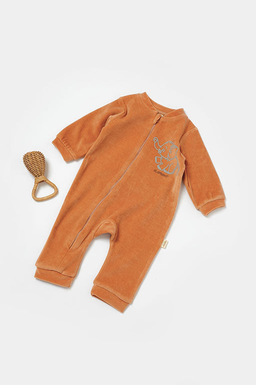 Cotton Zippered Romper
