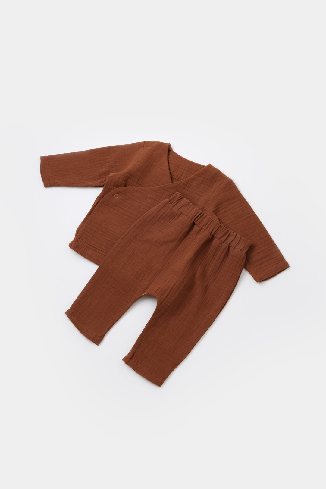 Double Breasted Long Sleeve T-Shirt & Pants Set