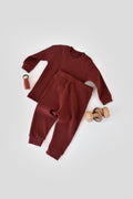 Pants & Long Sleeve T-shirt Set Without Buttons