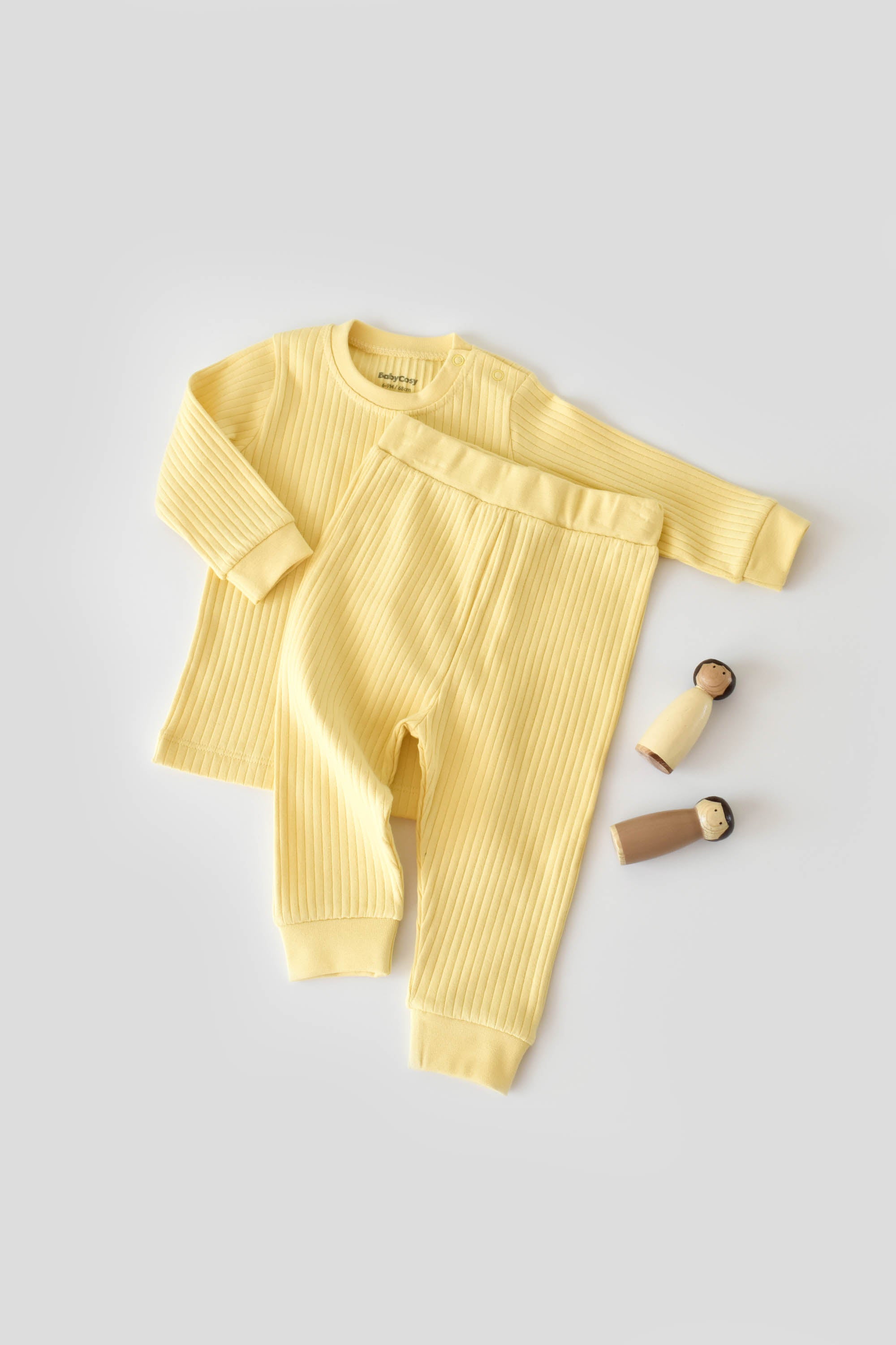 Pants & Long Sleeve T-shirt Set Without Buttons