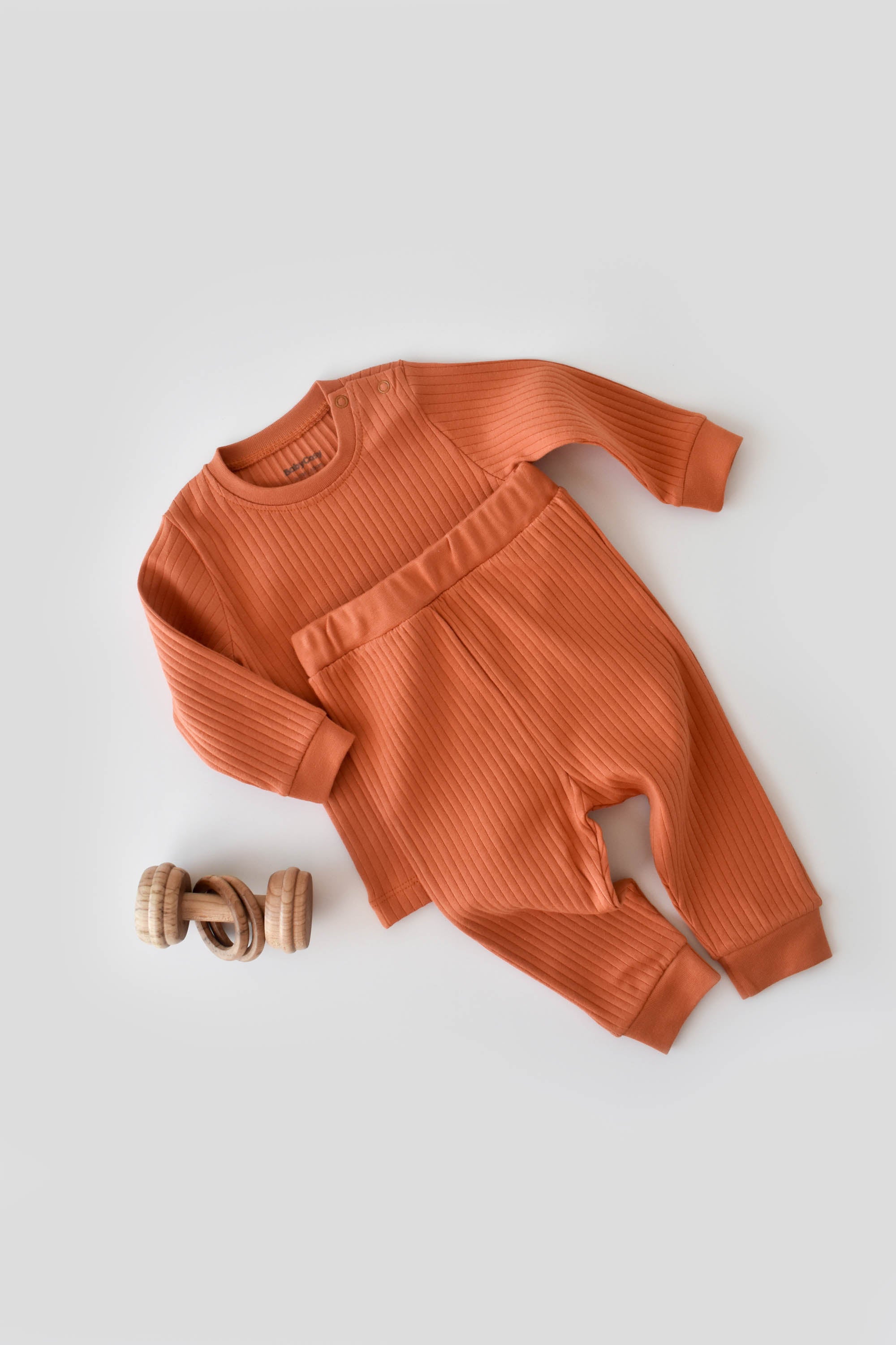 Pants & Long Sleeve T-shirt Set Without Buttons