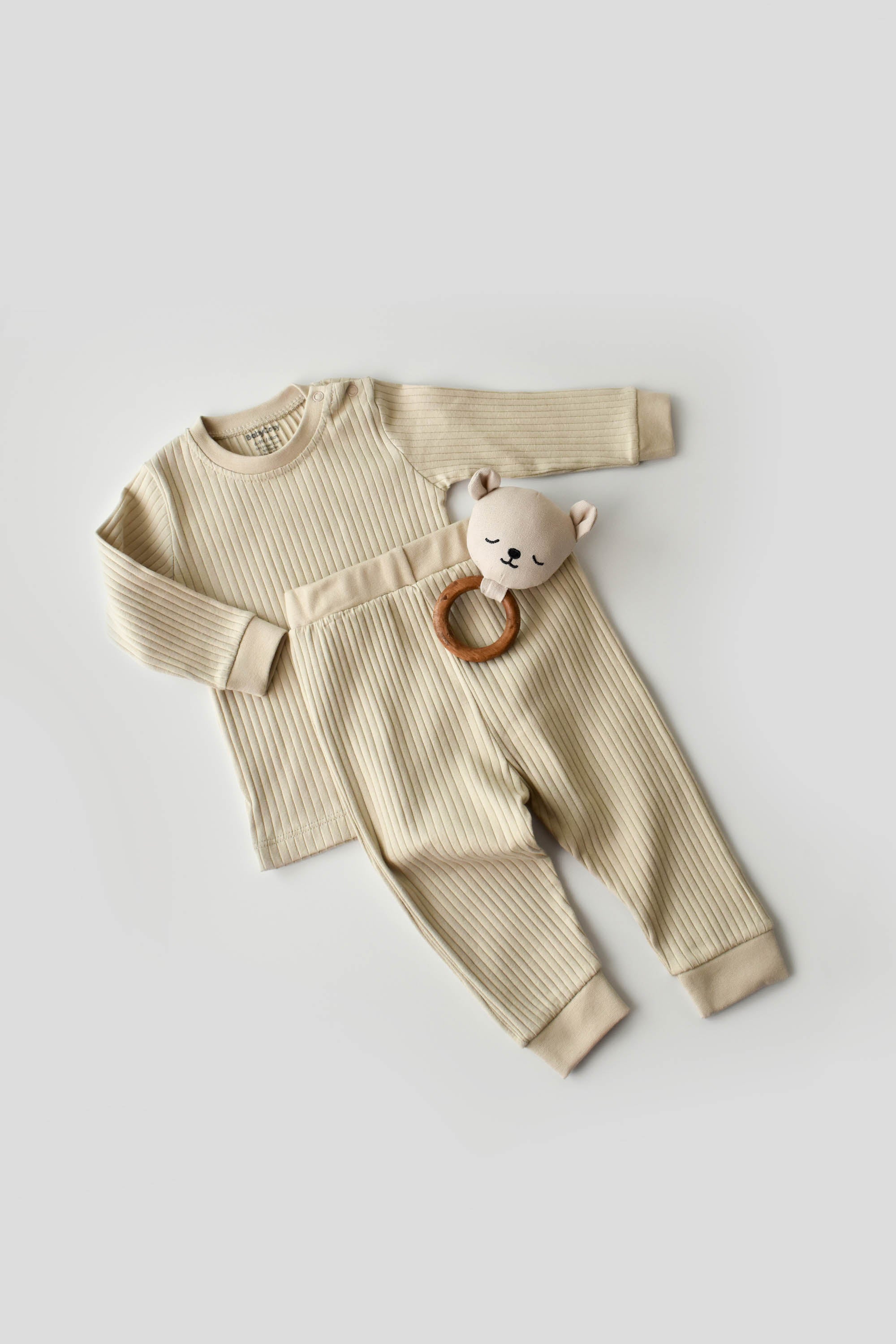 Pants & Long Sleeve T-shirt Set Without Buttons