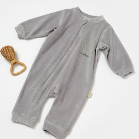Cotton Zippered Romper