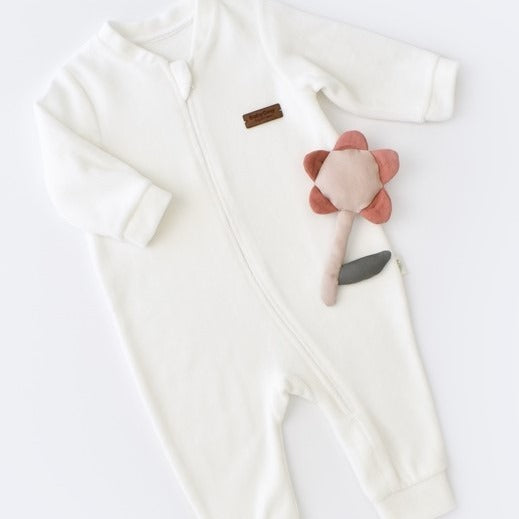 Velvet Zippered Romper