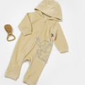 Velvet Hooded Zippered Romper