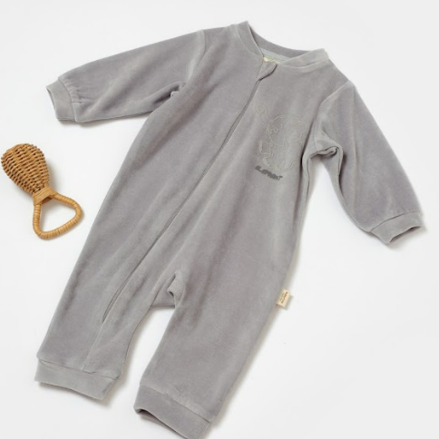 Cotton Zippered Romper